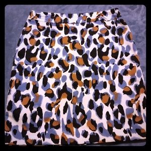 Leopard print skirt